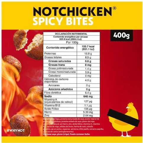 NotChicken Spicy Bites 400grs