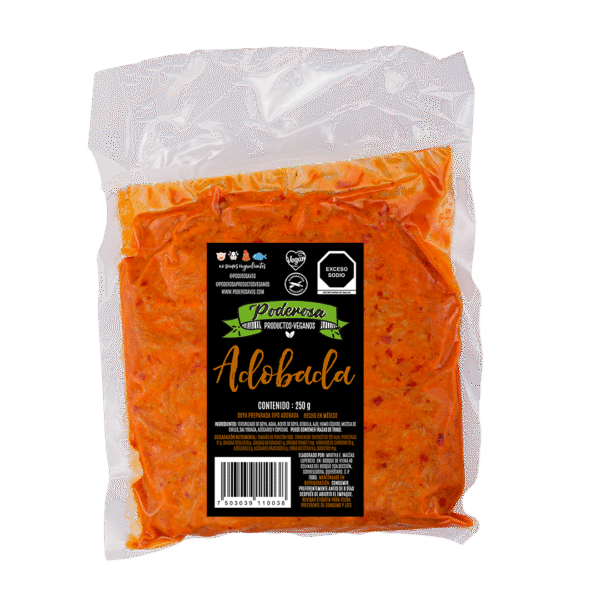 "Adobada" Soya tipo carne adobada 250grs