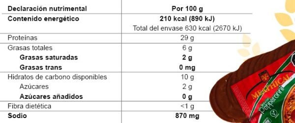 Imitación Pepperoni a Base de Trigo 250grs
