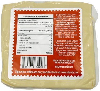 Imitación Queso Chihuahua 500grs