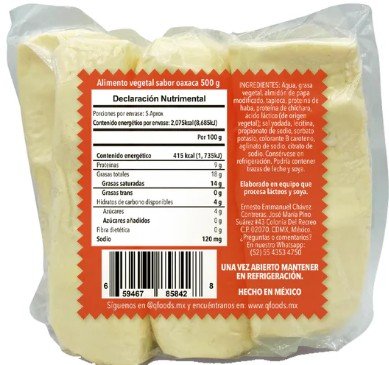 Imitación Queso Oaxaca 500grs